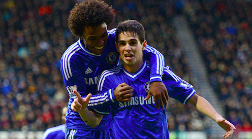 Oscar e Willian jogando pelo Chelsea - GettyImages