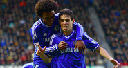 Oscar e Willian jogando pelo Chelsea - GettyImages