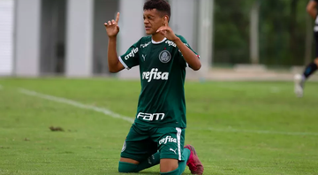 Carlos Matheus, atacante do Palmeiras - Fábio Menotti/Palmeiras