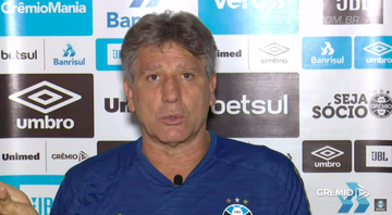 Renato Gaúcho, técnico do Grêmio - Transmissão Grêmio TV
