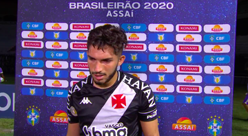 Andrey lamenta derrota do Vasco contra o Ceará - Transmissão TV Globo