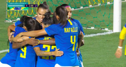 Seleção Brasileira Feminina vence o Equador por 8 a 0 - Transmissão TV Globo