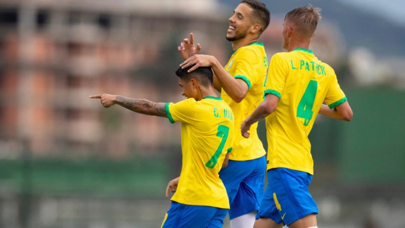 Seleção Brasileira sub-20 vence na Granja Comary - Lucas Figueiredo/CBF