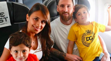 Lionel Messi e sua família - Instagram