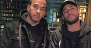 Neymar Jr e Lewis Hamilton - Instagram
