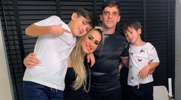 Fagner, lateral do Corinthians, e sua família - Instagram