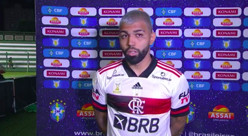 Gabigol comenta vitória do Flamengo contra o Goiás - Transmissão TV Globo