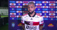 Gabigol comenta vitória do Flamengo contra o Goiás - Transmissão TV Globo