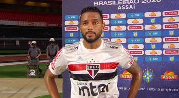 Reinaldo, lateral do São Paulo - Transmissão TV Globo