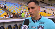 Goleiro do Botafogo deu detalhes sobre sua permanência no clube carioca - Transmissão TV Globo