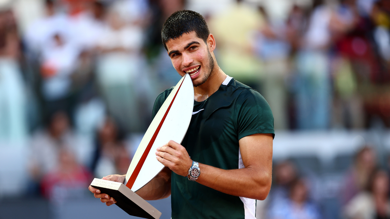 Carlos Alcaraz é campeão do Masters de Madri e mira Roland Garros - Getty Images