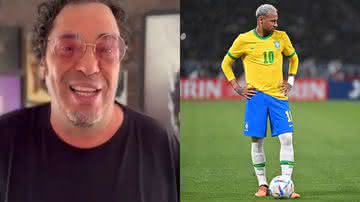 Casagrande e Neymar na Seleção Brasileira - Reprodução/Youtube/Getty Images