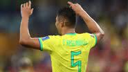Casemiro recebeu grandes elogios de Neymar após a partida contra a Suíça - Getty Images