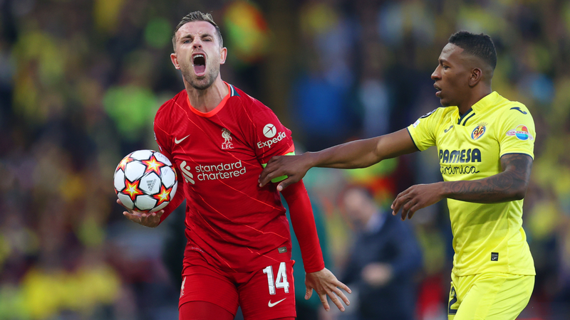Henderson abriu o jogo sobre a vitória do Liverpool contra o Villarreal na Champions League - GettyImages