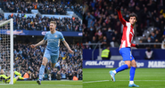 Manchester City e Atlético de Madrid se enfrentam pelo Champions League nesta terça-feira, 5, no Etihad Stadium - GettyImages