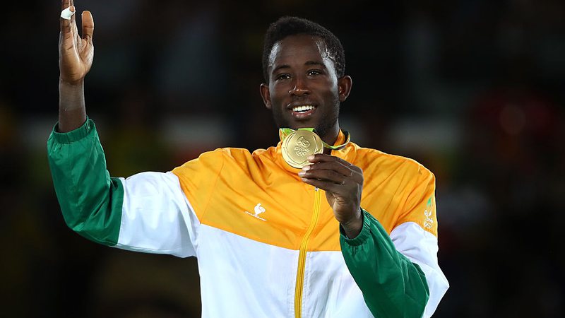 Cheick Sallah, do taekwondo, primeiro medalhista de ouro olímpico da Costa do Marfim - GettyImages
