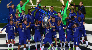 Jogadores do Chelsea comemorando o título da Champions League - GettyImages