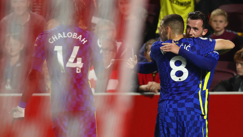 Jogadores do Chelsea comemorando o gol diante do Brentford pela Premier League - GettyImages