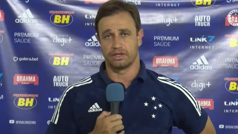 Felipe Conceição, técnico do Cruzeiro, em entrevista após jogo