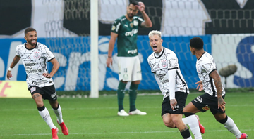 Jogadores de Corinthians e Palmeiras no Dérbi - GettyImages