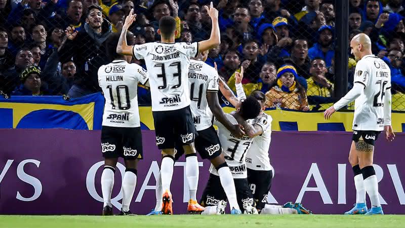 Du Queiroz fez o gol do Corinthians contra o Boca Jrs na Libertadores - GettyImages
