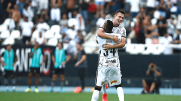 Corinthians comemorando o gol em campo - GettyImages