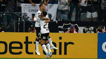 Corinthians comemorando o gol diante do Boca Juniors pela Libertadores - GettyImages