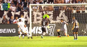Corinthians e Botafogo em campo pela partida do Brasileirão - Transmissão TV Globo