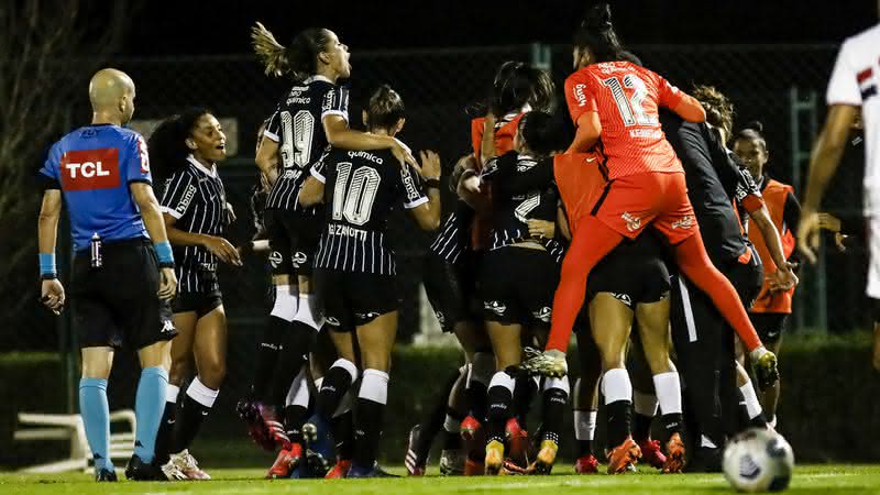 Jogadoras do Corinthians comemorando o gol diante do Santa Fé pela Libertadores Feminina - Rodrigo Gazzanel / Ag. Corinthians / Flickr
