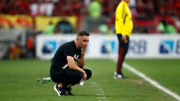 Vítor Pereira não quis dar detalhes sobre o seu futuro e lamentou a derrota do Corinthians para o Flamengo na Copa do Brasil - GettyImages