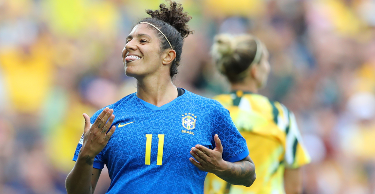 Cristiane Rozeira e jogadoras do Santos são alvos de racismo em redes sociais - Getty Images