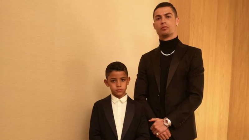 Cristiano Ronaldo e seu filho Cristiano Ronaldo Jr - Reprodução/Instagram