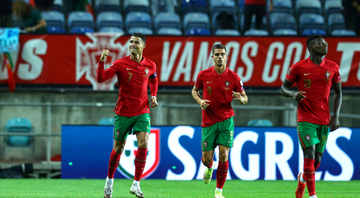 Cristiano Ronaldo comemorando o gol de Portugal sob Luxemburgo - GettyImages