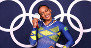 Daiane dos Santos se emociona com medalha de prata de Rebeca Andrade - GettyImages