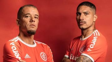 Guerrero e D’Alessandro estrelam ensaio fotográfico do Inter para a Libertadores - Divulgação/ Conmebol