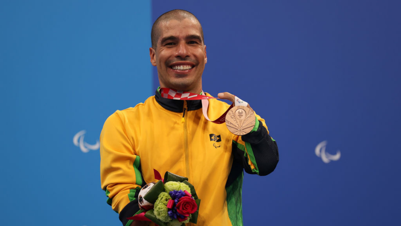 Daniel Dias será porta-bandeira do Brasil na cerimônia de encerramento das Paralimpíadas de Tóquio - GettyImages