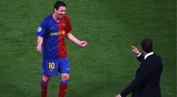 Messi e Guardiola trabalharam juntos no Barcelona - GettyImages