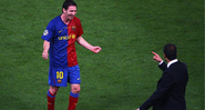 Messi e Guardiola trabalharam juntos no Barcelona - GettyImages