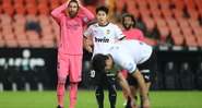 Sergio Ramos lamentando pênalti marcado - GettyImages