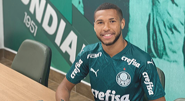 Palmeiras renova com atacante da base até 2024 - Divulgação/Palmeiras
