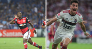 Os dois craques foram formados no Ninho do Urubu - Gilvam de Souza (Flamengo)/Jarbas Oliveira (AllSports)