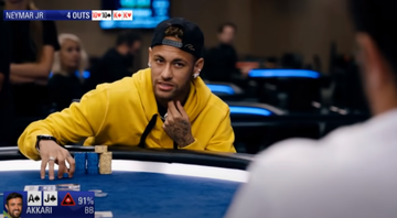 Neymar se destaca em partida pôquer, fica com o terceiro lugar e leva prêmio de R$ 37 mil - Transmissão PokerStars