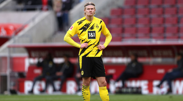 Haaland insatisfeito com o tropeço do Borussia Dortmund - GettyImages