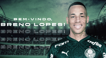 Palmeiras anuncia a contratação do atacante Breno, vindo do Juventude - Divulgação/Palmeiras