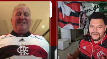 Zico e Babu participam de bate papo virtual promovido pelo Flamengo - Transmissão FLA TV