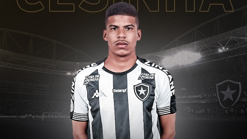Botafogo anuncia a chegada do meia Cesinha, que assina até o fim do ano que vem - Reprodução/Twitter Botafogo