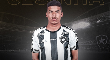 Botafogo anuncia a chegada do meia Cesinha, que assina até o fim do ano que vem - Reprodução/Twitter Botafogo