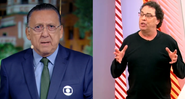 Galvão Bueno e Casagrande se estranham durante programa ao vivo e geram climão - Transmissão TV Globo