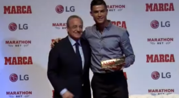 Presidente do Real Madrid manda recado especial a Cristiano Ronaldo em seu aniversário - YouTube/Marca
