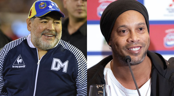 Maradona demonstra apoio a Ronaldinho Gaúcho pelas redes sociais - GettyImages